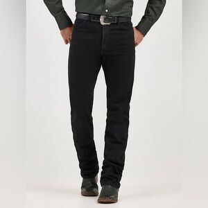 Vintage Wrangler Black Jeans – Straight Fit – 38x34 – USA Made